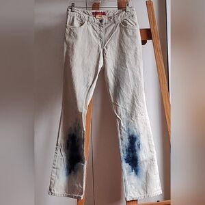 Vintage French Connection 100% cotton tie die jeans size 8,